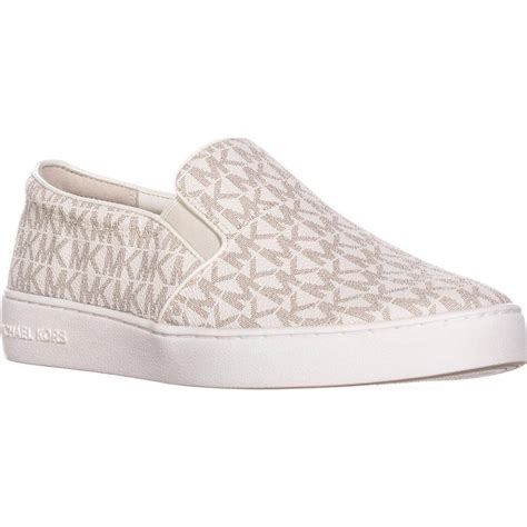 michael michael kors womens keaton slip-on logo sneakers|keaton logo slip on sneaker.